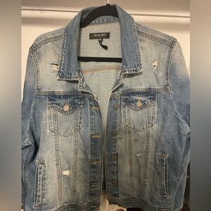 Distress denim jacket